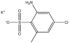 2-Amino-4-chloro-6-methylbenzenesulfonic acid potassium salt,,结构式