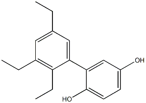  2-(2,3,5-Triethylphenyl)benzene-1,4-diol