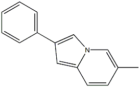 6-Methyl-2-phenylindolizine Structure