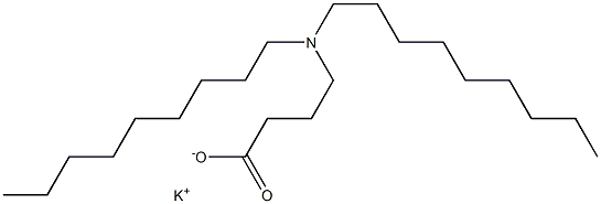4-(Dinonylamino)butyric acid potassium salt Struktur
