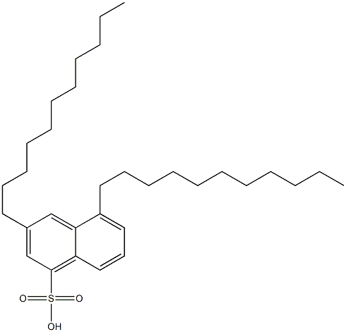 3,5-ジウンデシル-1-ナフタレンスルホン酸 化学構造式