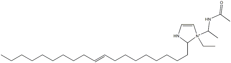 1-[1-(Acetylamino)ethyl]-1-ethyl-2-(9-nonadecenyl)-4-imidazoline-1-ium,,结构式
