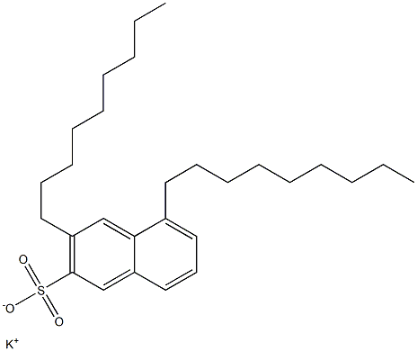 3,5-Dinonyl-2-naphthalenesulfonic acid potassium salt,,结构式