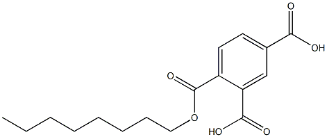 4-(Octyloxycarbonyl)isophthalic acid 结构式