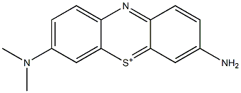 3-Amino-7-dimethylaminophenothiazin-5-ium Structure