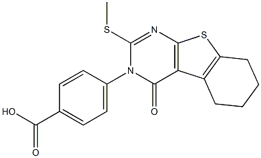 4-[[3,4-Dihydro-4-oxo-2-(methylthio)-5,6-tetramethylenethieno[2,3-d]pyrimidin]-3-yl]benzoic acid