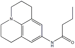 N-(2,3,6,7-Tetrahydro-1H,5H-benzo[ij]quinolizin-9-yl)butyramide Struktur