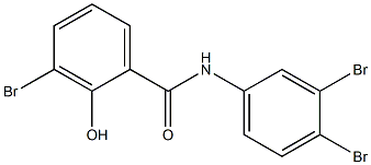 3,3',4'-Tribromo-2-hydroxybenzanilide,,结构式