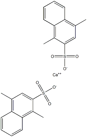 Bis(1,4-dimethyl-2-naphthalenesulfonic acid)calcium salt Structure