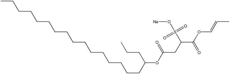 2-(Sodiosulfo)succinic acid 4-icosyl 1-(1-propenyl) ester,,结构式