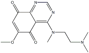  4-[N-(2-Dimethylaminoethyl)methylamino]-6-methoxyquinazoline-5,8-dione