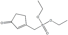 [(3-Oxo-1-cyclopentenyl)methyl]phosphonic acid diethyl ester Structure