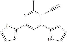 2-Methyl-4-(1H-pyrrol-2-yl)-6-(2-thienyl)pyridine-3-carbonitrile