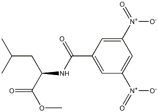 (2R)-2-[(3,5-Dinitrobenzoyl)amino]-4-methylpentanoic acid methyl ester,,结构式