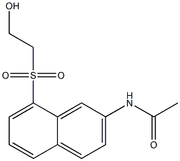 N-[8-(2-Hydroxyethyl)sulfonyl-2-naphtyl]acetamide 结构式