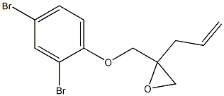 2,4-Dibromophenyl 2-allylglycidyl ether Structure