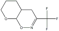 3-(Trifluoromethyl)-4a,5,6,7-tetrahydro-4H,8aH-pyrano[3,2-e]-1,2-oxazine,,结构式