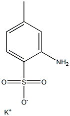 2-Amino-4-methylbenzenesulfonic acid potassium salt Structure