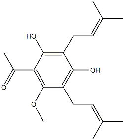 2',4'-Dihydroxy-3',5'-diprenyl-6'-methoxyacetophenone