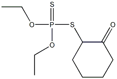 Dithiophosphoric acid O,O-diethyl S-(2-oxocyclohexyl) ester Structure