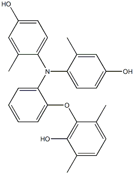 N,N-Bis(4-hydroxy-2-methylphenyl)-2-(6-hydroxy-2,5-dimethylphenoxy)benzenamine