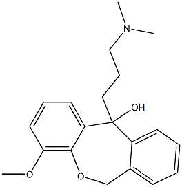 4-Methoxy-11-[3-(dimethylamino)propyl]-6,11-dihydrodibenz[b,e]oxepin-11-ol Structure