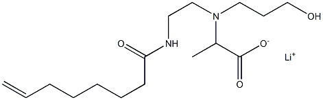 2-[N-(3-Hydroxypropyl)-N-[2-(7-octenoylamino)ethyl]amino]propionic acid lithium salt,,结构式