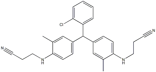 4,4'-(2-Chlorophenylmethylene)bis[N-(2-cyanoethyl)-2-methylbenzenamine] Struktur