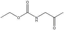 (2-オキソプロピル)カルバミド酸エチル 化学構造式