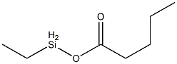 Pentanoic acid ethylsilyl ester,,结构式