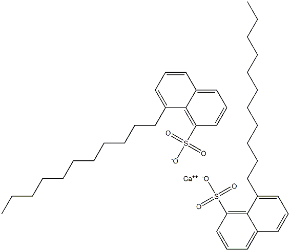 Bis(8-undecyl-1-naphthalenesulfonic acid)calcium salt 结构式