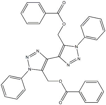 1,1'-Diphenyl-5,5'-bis[(benzoyloxy)methyl]-4,4'-bi(1H-1,2,3-triazole)|