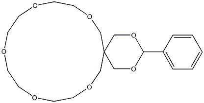 3-Phenyl-2,4,8,11,14,17,20-heptaoxaspiro[5.15]henicosane Struktur