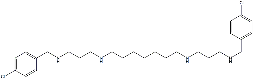 N,N'-Bis[3-(4-chlorobenzylamino)propyl]-1,7-heptanediamine Structure