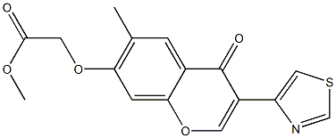 [6-Methyl-4-oxo-3-(thiazol-4-yl)-4H-1-benzopyran-7-yloxy]acetic acid methyl ester