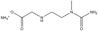 [2-(カルバモイルメチルアミノ)エチルアミノ]酢酸アンモニウム 化学構造式