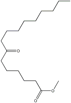 7-オキソヘキサデカン酸メチル 化学構造式