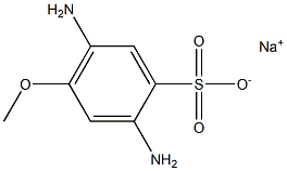 2,5-Diamino-4-methoxybenzenesulfonic acid sodium salt Structure