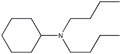 N,N-ジブチルシクロヘキシルアミン 化学構造式