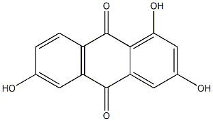 1,3,6-Trihydroxyanthraquinone 结构式