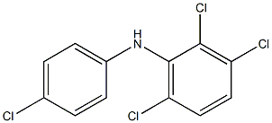 2,3,6-Trichlorophenyl 4-chlorophenylamine Struktur
