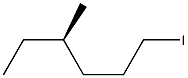 [R,(-)]-1-ヨード-4-メチルヘキサン 化学構造式