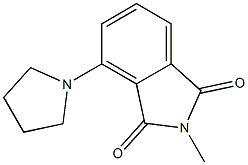 N-Methyl-3-(1-pyrrolidinyl)phthalimide,,结构式