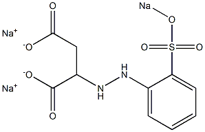 2-[2-[o-(Sodiooxysulfonyl)phenyl]hydrazino]succinic acid disodium salt Structure