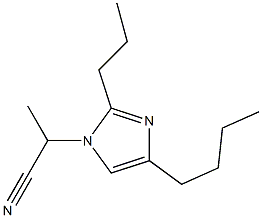 4-Butyl-1-(1-cyanoethyl)-2-propyl-1H-imidazole Structure