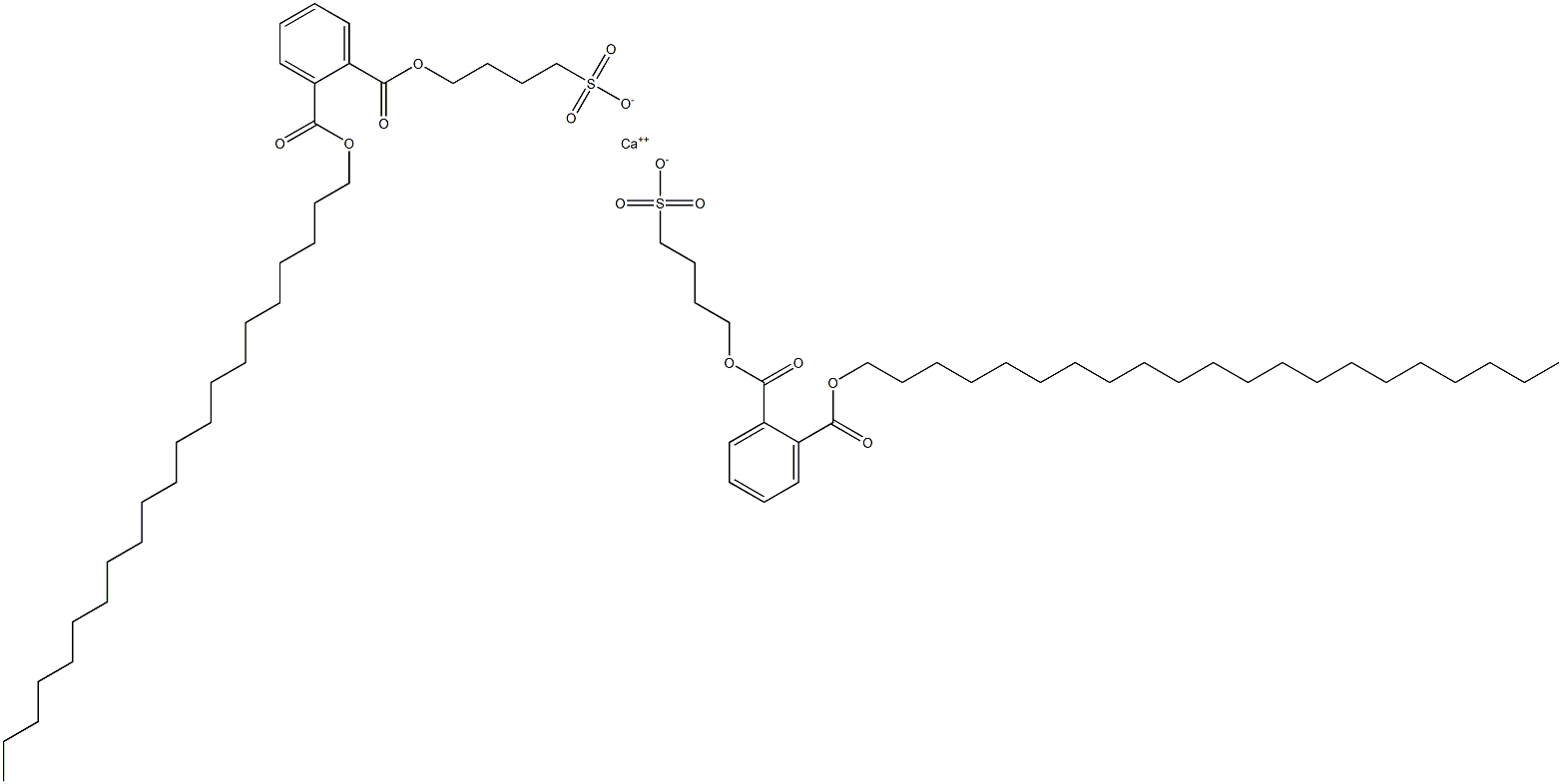 Bis[4-[(2-henicosyloxycarbonylphenyl)carbonyloxy]butane-1-sulfonic acid]calcium salt,,结构式