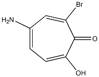 5-Amino-7-bromo-2-hydroxy-2,4,6-cycloheptatrien-1-one 结构式