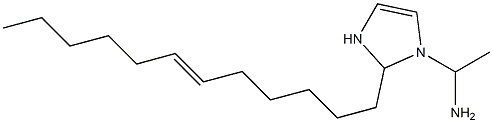 1-(1-Aminoethyl)-2-(6-dodecenyl)-4-imidazoline 结构式