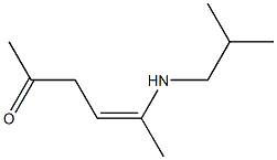 2-[Isobutylamino]-2-hexen-5-one Struktur