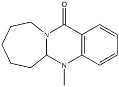 5a,6,7,8,9,10-Hexahydro-5-methylazepino[2,1-b]quinazolin-12(5H)-one Structure